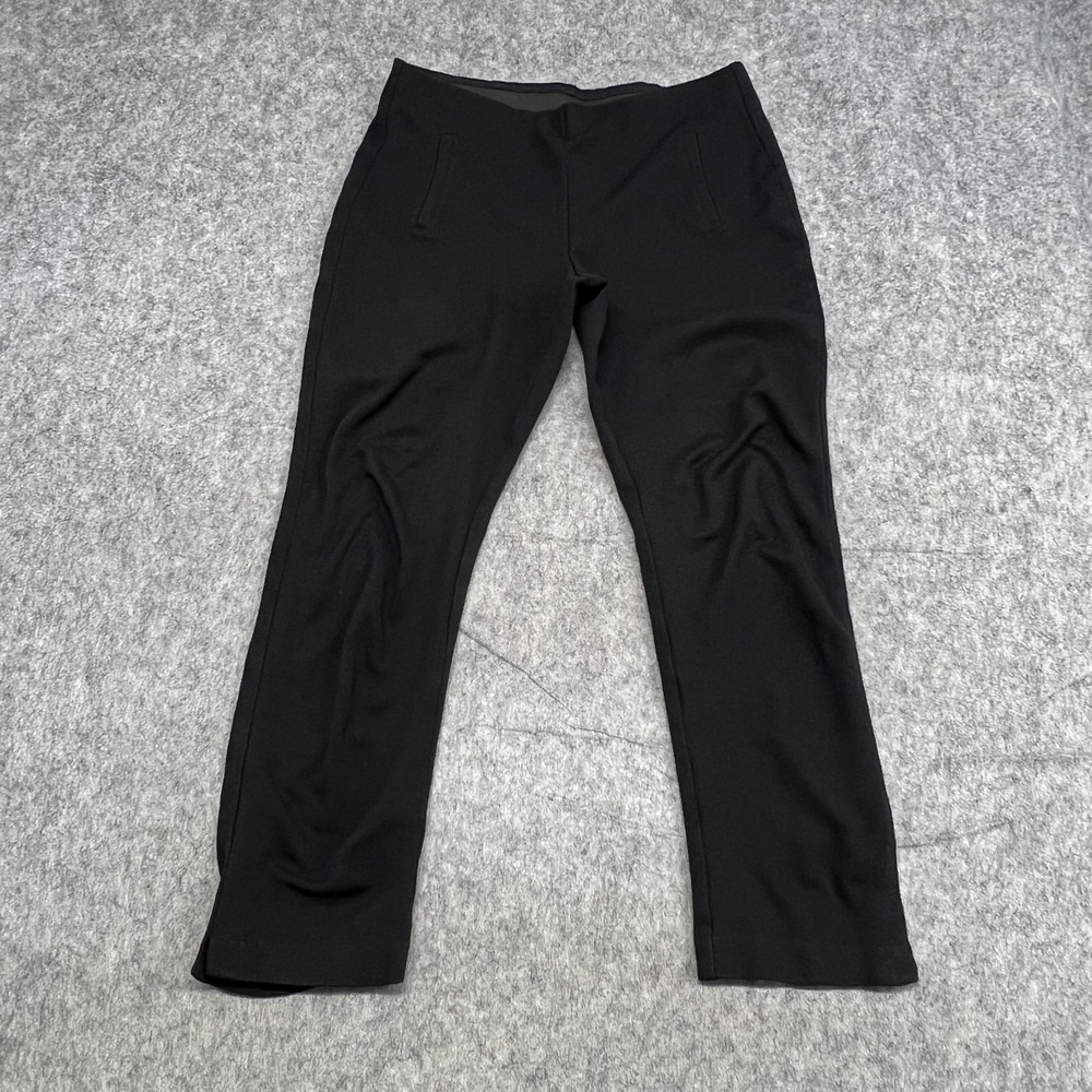 Chico's Pants Womens 1 Black Ankle Pull On Stretch Dress Work Slim Casual Preppy